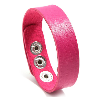 Korean style niche candy color women's adjustable leather bracelet men's simple all-match color student bracelet accessories