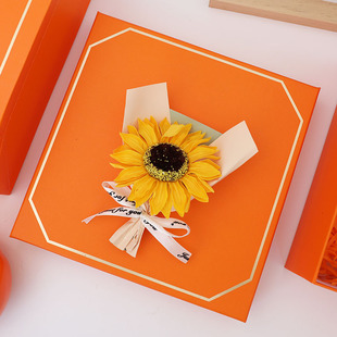 Graduation season soap flower bouquet sunflower decorative ornaments hand gift soap bouquet gift box matching win at one stroke