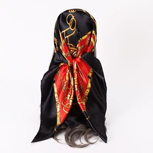 Трансграничный hijab классический искусственный шелковый шарф Дин шелковый шарф русский шарф с леопардовым принтом кешью платок платок