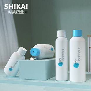 200ml300ml400ml500ml Белая круглая бутылка для мойки плеча HDPE плюшевая бутылка для мытья тела бутылка