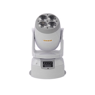 Stage lighting 100W four-eye small steel gun dyed light wedding bar performance colorful rotating strobe atmosphere light
