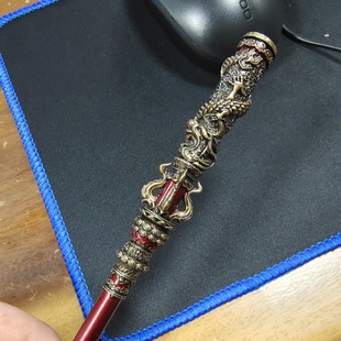 Wukong Game Surrounding Rack Ruyi Gold-banded Cod Alloy Two-sided Hollow-out Monkey King Weapon Model