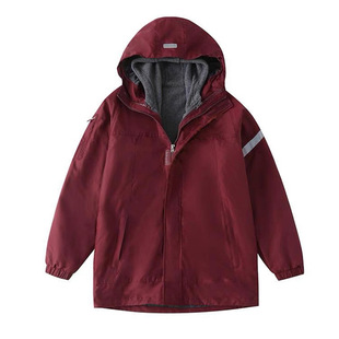 British School Uniform Academy Style Student Winter Take-off Jacket Cotton-padded Coat Dark Green Down Single Charge Clothes for Boys and Girls