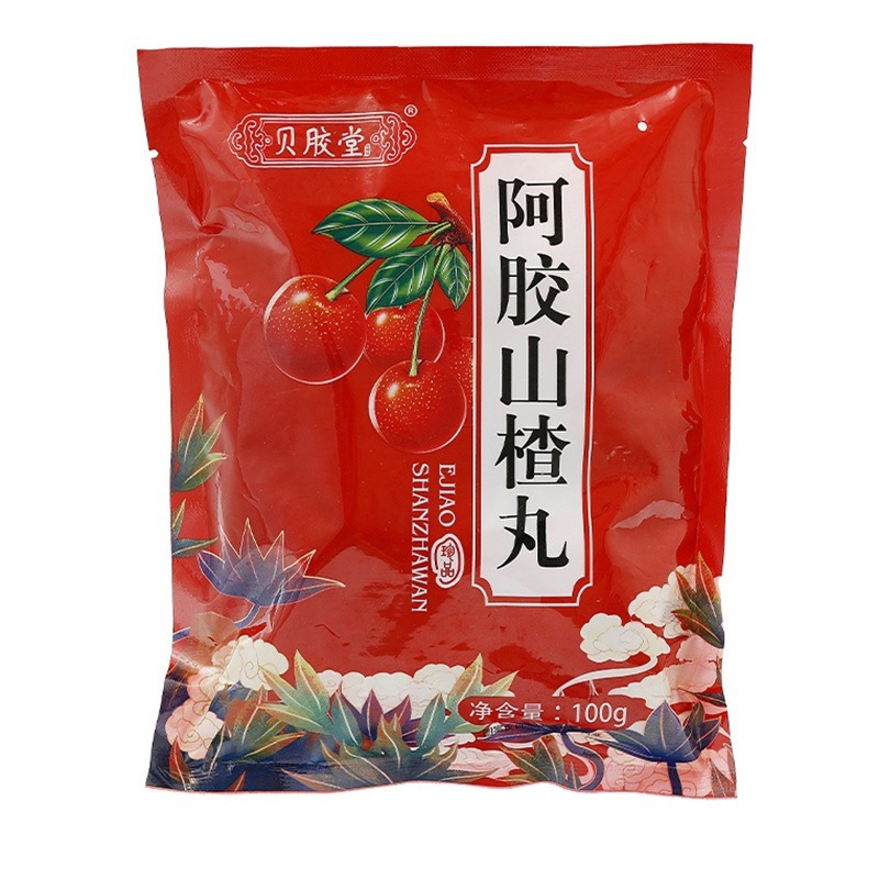Ejiao Haw Pills 100g Shandong Dong'e Specialty Health Pills, Gift Sales, TikTok Hot Selling Goods Supply, Haw Pills