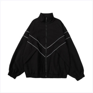 Casual Sports Jacket American Retro Trendy Loose Spring and Autumn Baseball Jacket for Women and Men