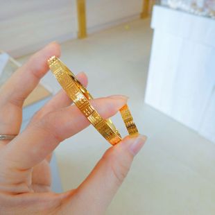 Zhou Jia тот же CNC Chuanfu браслет кольцо кольцо желтого золота имитирует вьетнамский саджин
