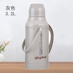 3.2L Household Hot Water Bottle Hot Water Thermos Student Thermos Thermos Bottle Shell Plastic Thermos Bottle Bottle