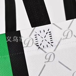 Wholesale non-woven bag tote bag logo film color printing shopping bag three-dimensional sewing zipper takeaway non-woven bag
