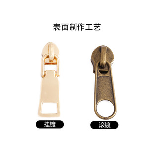 in stock wholesale No. 3 metal zipper head clothing No. 5 zipper head luggage pull cartoon pull tab handbag pull card