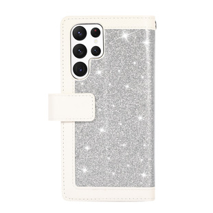 Suitable for Samsung S23Ultra Glitter Nine Card Model J7 2018/m30 Card Mobile Phone Leather Case