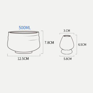 Kiln Glaze Japanese Matcha Bowl Ceramic Baiben Li Imitation Song Dot Tea Tea Set Zero with Milk Tea Bowl Tools Hand Wholesale