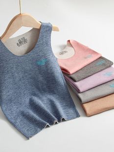 Baby wool silk warm bottoming vest autumn and winter boneless men's and Children's double-sided brushed vest