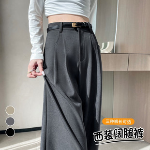 in stock in stock 2025 Spring and Summer New Suit Pants High Waist Narrow Wide Leg Pants Straight Casual Floor Pants for Women