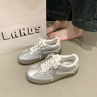 Desun Shoes 2025 Spring New Women's Shoes Breathable Sports Casual Low Heeled Low Mouth Fashion Sports Comfortable Women's Single Shoes