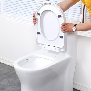 Wholesale toilet lid household thickened slow-down one-button quick-loading toilet lid old-fashioned ordinary uvo generous U-shaped cover