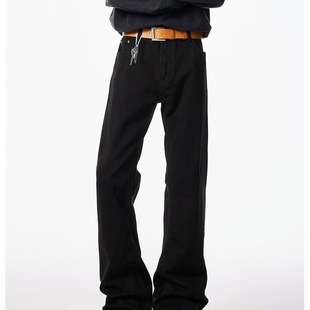 American-style High Street Scimitar Jeans Men's and Women's 2025 New Spring and Autumn Fashion Brand Loose Micro Straight All-match Pants
