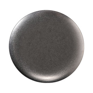 Vintage Stainless Steel Disc Old Industrial Style Shallow Plate Flat Bottom Barbecue Plate Bone Plate Small Plate Sweet Plate Cake Plate