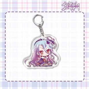Акрил брелок для ключей NO GAME NO LIFE Gaming Life Пустая двойная креативная подвеска кампуса
