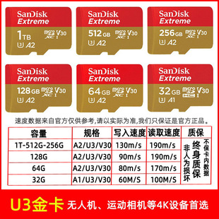Карта памяти Sandi TF16G 32G 64G мониторинг рекордер 128G мобильный телефон высокоскоростная карта памяти SD 256 оптом