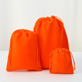 in stock jewelry flannel bag wholesale jewelry headphones cosmetics drawstring bag high-grade flannel bag