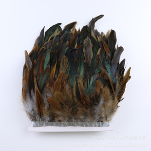 Factory in stock supply color cock hair skirt decoration multi-color purple swimming lace feather manual dream catcher accessories