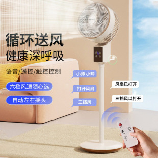 Chigo's New Home Voice Air Circulation Fan Office High-Power High-Wind Multi-Speed Adjustable Floor Fan
