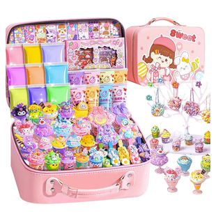 Ice cream cup diy cream plastic toy girl handmade goo card material package sweet Cup dessert Cup children