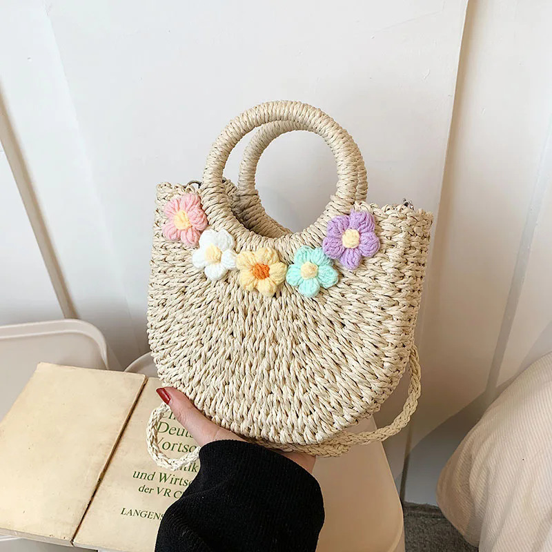 Spring/Summer New Trendy Beach Bag, Hand-woven Travel Bag for Women, Popular Niche Fashion Handbag