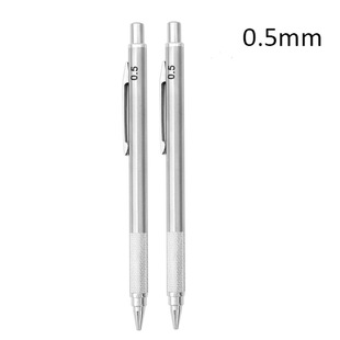 Metal pencil 0.5/0.7/0.9/1.3/2.0mm automatic pencil engineering mechanical activity pencil drawing brush