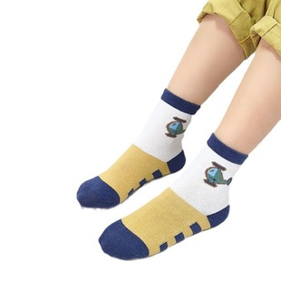 Children's socks autumn and winter mid-calf socks stain-resistant sweat-absorbent warm Pure Cotton Boys' children's medium and big Children Baby spring and autumn cotton socks
