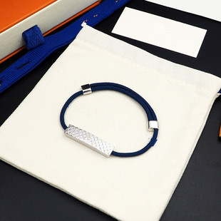 Donkey home European and American woven bracelet letter titanium steel simple fashion hand rope lovers color bracelet factory direct sales