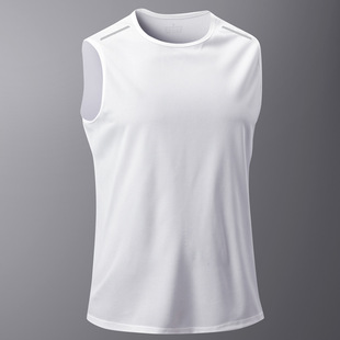 Summer Quick-drying Sports Sleeveless T-shirt Men's European-size Cross-border Vest Short-sleeved Men's Fitness Clothes