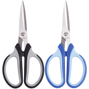 Deli 6001 scissors kitchen Home Office Life stainless steel large paper cutter art scissors stationery wholesale