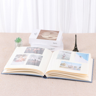 Special Embossion Paper Photo Album Self-adhesive Film Album White Cardboard 50-page Photo Drawing Album Album Printable logo