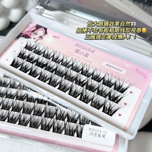 Honey Small Box Light European Thick Fish Tail False Eyelashes Mirror Wheat Ears Segmented Eyelashes Barbie Crossed Eyelashes Novice