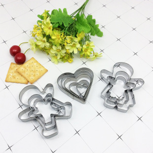 DIY creative mold stainless steel biscuit mold more than suit shapes cake mold baking tools factory supply