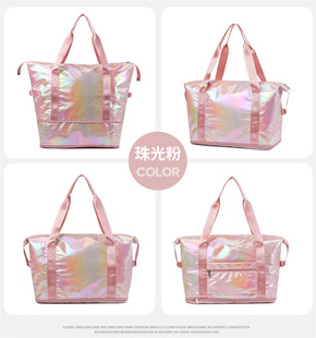 Short-distance Travel Bag Women's Portable Travel Large Capacity Portable Sports Fitness Bag Small Luggage Storage Bag for Travel