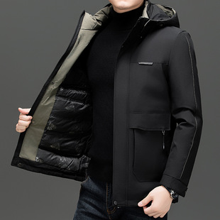 Winter 2024 Casual Thickened Cold-proof Cotton-padded Clothes for Middle-aged Men's Fashionable Dad's Warm Down Cotton-padded Jacket