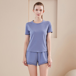 Summer Quick-drying Clothes Thin Running Sports suit Women's Training Online Popular Fitness Clothes Two-piece Yoga Clothes for suit Women