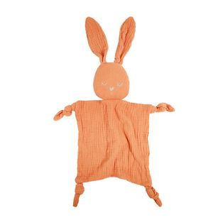 Etsy Детская хлопчатобумажная пряжа вышивка спальное полотенце детский доступный кролик успокаивающий носовой платок