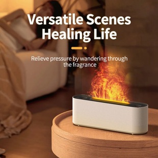 2023 Simulation Flame Long Strip Aromatherapy Machine Home Desktop Diffuser Spray Air Humidifier