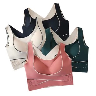 Front Side Buckle Adjustable Underwear No Steel Ring Back Correction Camelback Collapsed Para Breast Anti-sagging plus size Sports Bra