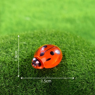 Coccinella beetle resin crafts micro landscape cream gel handmade hair accessories hairpin jewelry accessories ornaments