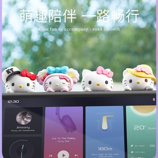 Украшение автомобиля Симпатичные Hello Kitty KT Cat на вечеринке куклы внутри автомобиля украшения офисный монитор для украшения рабочего стола