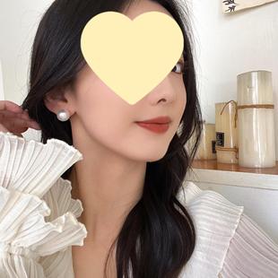 Ins Blogger Same Style Pearl Earrings Light Luxury Earrings Niche Commuter Mosquito Incense Clip Ear Clip No Ear Holes