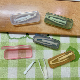 Portable contact lens pick-up stick tweezers Daily throw beauty contact lens wearing stick disposable clip wholesale 335