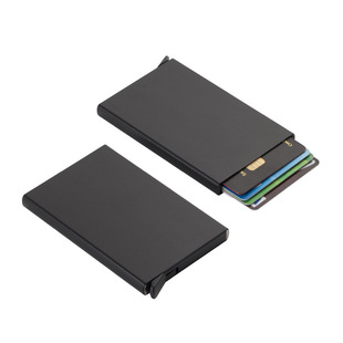 Factory wholesale aluminum alloy credit card case business card case automatic card case anti-degaussing RFID metal card case