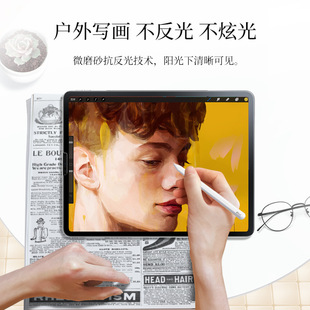 Suitable for Apple iPad paper film 10.2 sticker Air4/11 tempered film 2020 flat 12.9 inch painting