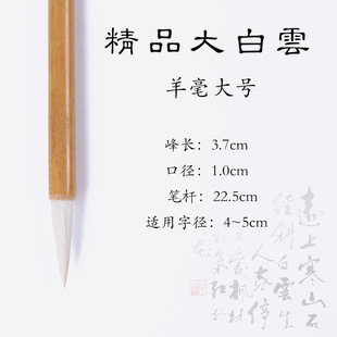 Writing brush wolf hair and sheep hair big white clouds students adult study four treasures traditional Chinese painting writing brush calligraphy special beginners