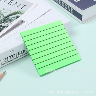 PET Color Stripe Draw Line Post-it Sticky Cartoon Cute Transparent Sketchpad Alien N Times Cartoon Takeaway Note Sticky